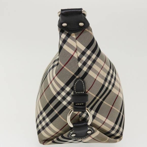 BURBERRY Nova Check Shoulder Bag Nylon Beige Auth 39630 - Picture 4 of 16